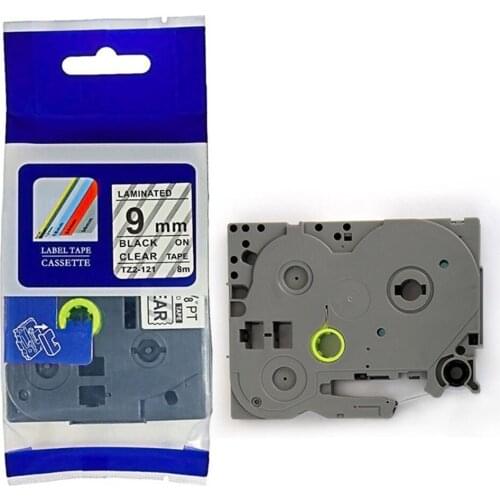 2PK Compatible Brother 9mm Tze Tz Tape Label Printer Maker Tape Tze 121 Tze121 tze-121 tz121 tz 121 tz-121