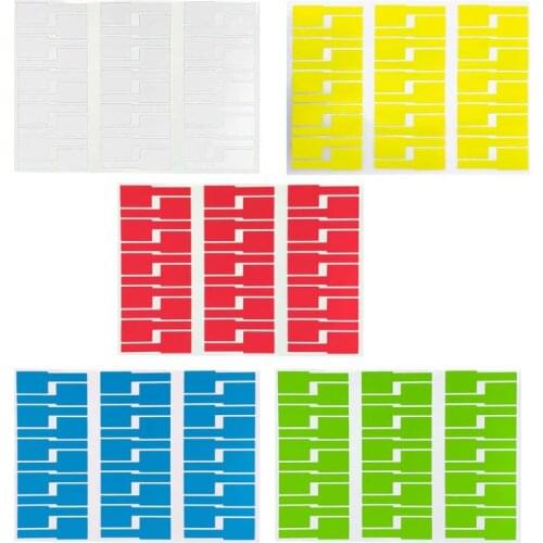30Pc Cable Labels Sticker Waterproof Identification Tags Work with Laser Printer