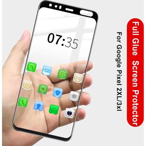 3D Coverd Full Glue Coverage Tempered Glass For Google Pixel 3a 3 2 XL 2XL 3XL 3axL Pixel2 Pixel3 Phone Screen Protector Film