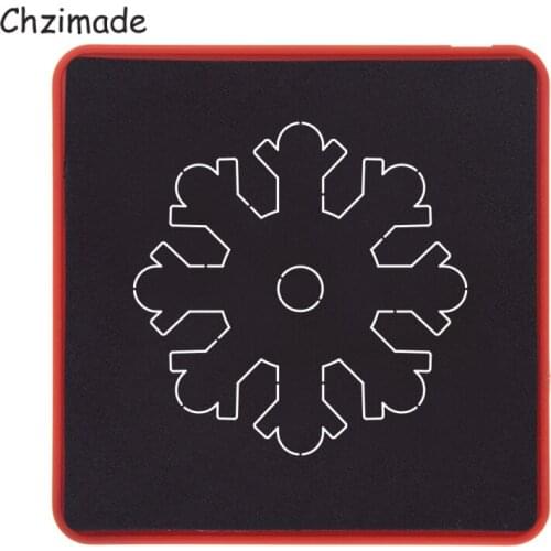 Chzimade DIY Leather Craft Snowflower Earring Die Cutting Knife Mold Metal Hollowed Punch Tools