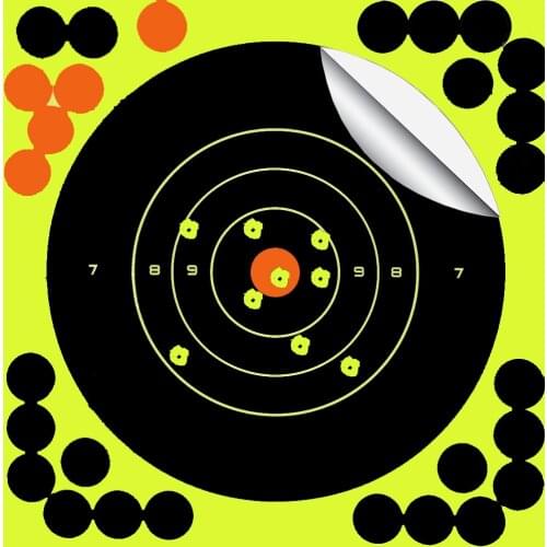 Color-impact Sticker Targets-8"*8"-10 Pack- Adhesive-Splatter Splash-Bursting & Blossom Effect-Target Shooting
