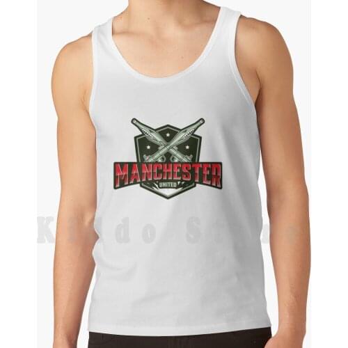 Football Fans Design. Tank Tops Vest 100% Cotton Td Is Red British Football The Red Devils Football Premium League Derby