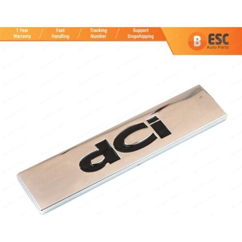 ESP1003 Rear Trunk Chrome Black dCi Mould Badge Monogram Emblem for Renault Megane MK4 Talisman 908920356R Made in Turkey