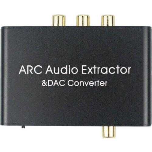 HDMI-Compatible ARC Audio Converter Digital to Analog DAC SPDIF Coaxial RCA Cable 3.5mm Adapter