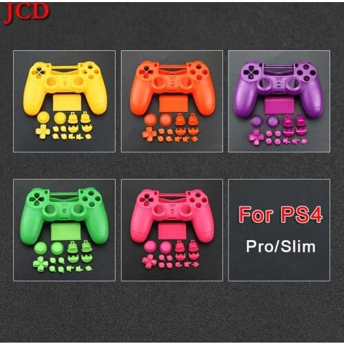 JCD Full Shell w/ Buttons Mod Kit for PS4 Slim Gamepad Protection Case For PlayStation 4 PS4 Pro JDS-040 Housing Case Cover