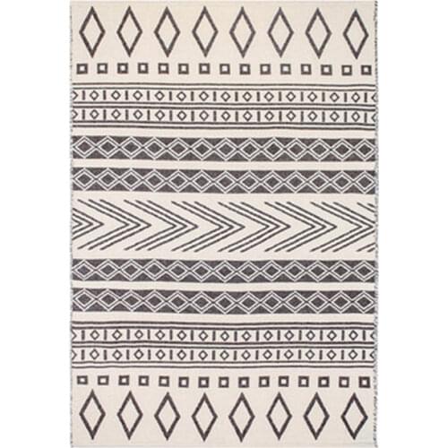 Morocco Wool Rugs And Carpets For Home Living Room Nordic Boho Soft Cotton Coffee Table Floor Mat Bedroom Bedside Blanket Tapete