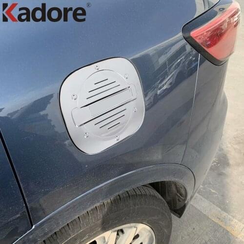 For Ford Kuga Escape 2020 2021 ABS Chrome Fuel Tank Cover Trim Gas Tank Cap Fuel Cap Frame Covers Car Styling Accessories