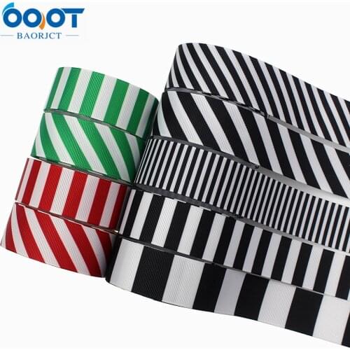 L-20817-802,1"(25mm),10yards Solid color Geometric stripes grosgrain Ribbons,bow cap DIY Gift wrap decorations
