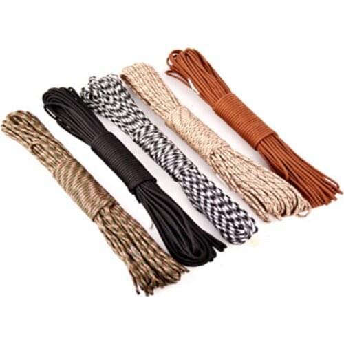 Multifunction Paracord Rope Cuerda Escalada 7 Strand Paracorde Cord Lanyard Outdoor Climbing Camping Survival Tent Bracelet Kit