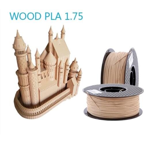 Wood Filament 1.75mm for 3D Printer Wooden Effect 3D Pringting Material High Quality Plastic 3D Consumable Material line slik