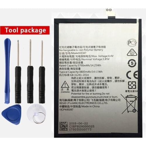 Original HE347 phone battery for Nokia7 Plus N7P TA-1046 TA-1055 TA-1062 3700mAh