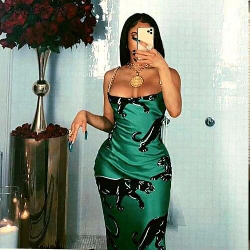 TNNAOFF Sexy Leopard Printed Sling Maxi Dress for Women Club Outfits Fashion Elegant Strapless Night Party Lounge Wear Dresses