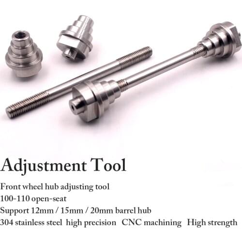 Bicycle Adjustment Tool Front Wheel Drum Axle Hub Table Adapter for 12MM 15MM 20MM Tube Tool Bar