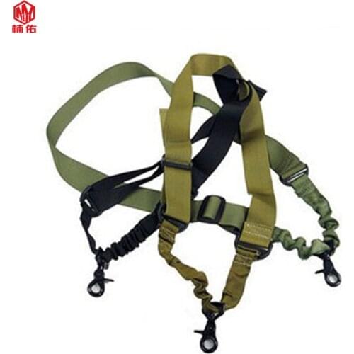1PCS durable American Two-Point Gun Rope Outdoor Task Rope SLR Lanyard Tactical Portable Dual-Point Strap