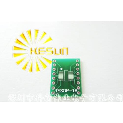 10PCS TSSOP16 SSOP16 MSOP16 SO16 SOP16 SOIC16 turn DIP16 1.27MM / 0.65MM IC adapter Socket / Adapter plate / PCB Connector