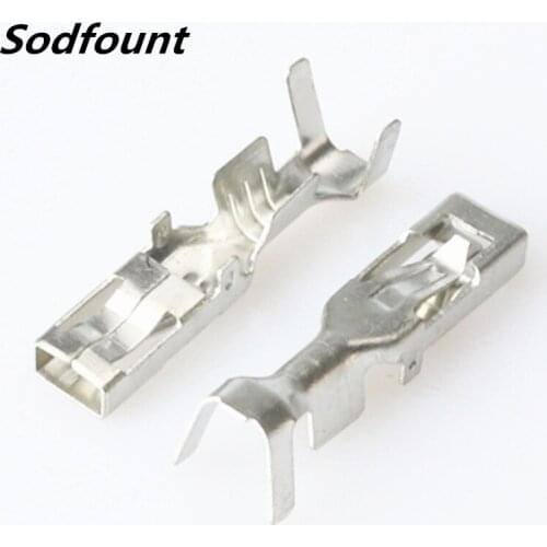 100pcs H62 brass tinned 3.5mm automotive terminal Automotive connector female terminal DJ624-3.5B