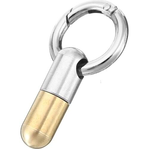 1pc Stainless Steel Key Ring Pendant Cutting Tool Capsule Knife Pocket Mini Cutter Keyring Cutter Unboxing Slide Tools