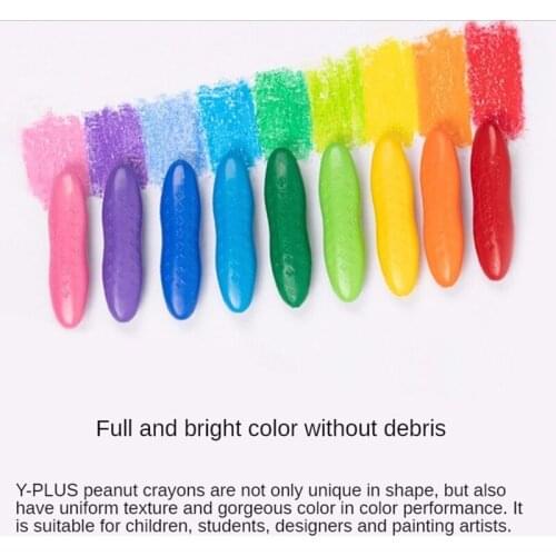 Macaron Peanut Children Peanut Crayons Are Safe And NonToxic Oil Pastels Are Not Dirty And Hand-Washable Stationery Manga Marker