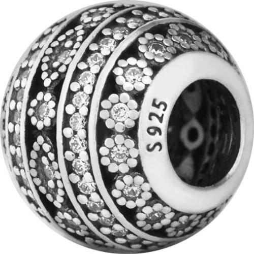 DIY Beads Glittering Shapes Charm Clear CZ Hot Sale Jewelry Fits Original Charms 925 Silver Bracelets Beads For Jewelry Making