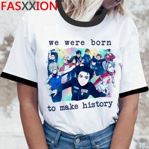 Yuri on Ice t-shirt tshirt men vintage couple couple clothes white t shirt grunge tshirt harajuku