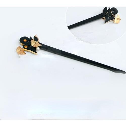 Genshin Impact Ningguang Cosplay Headwear Hair Clasp Anime Hair Clip Hair Pin Halloween Costume Prop Hairpin