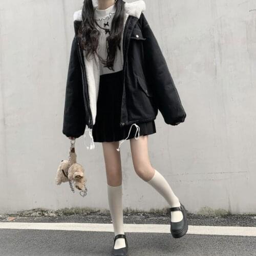 Cotton clothes, cotton clothes, womens autumn and winter 2020 new Japanese departments versatile lambs, plush and thickened st