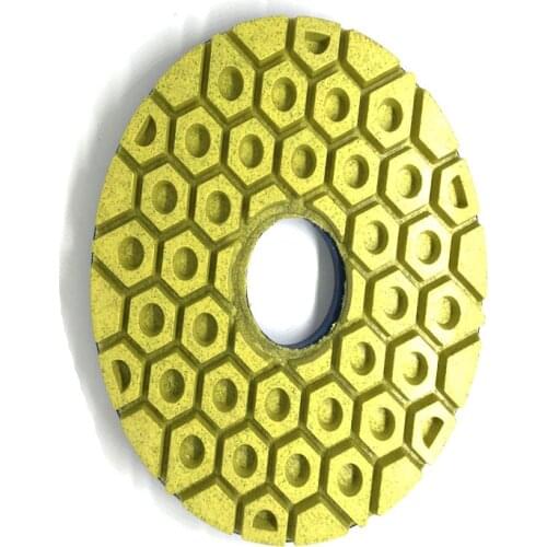 HT 6 Inch Snail Lock Edge Polishing Pad Edge Grinding Wheel Marble Polishing Pad Grinding Granite Concrete Stone1/7PCS