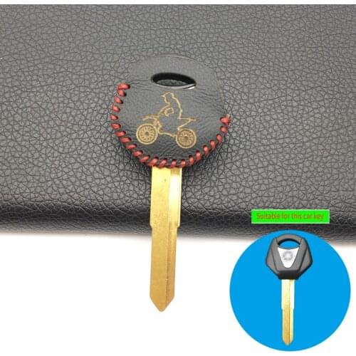 Motorcycle 100% Leather Key Case Cover For YAMAHA YZF XJR1300 FJR1300 MT09 MT07 XJ6 TMax FZ6 FZ8 R3 R1 R6 Protect Shell