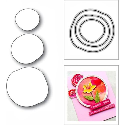 New Scribble Roses Background Shape 2020 Metal Cutting Dies for DIY Scrapbooking Paper and Card Making Embossing Craft No Stamps