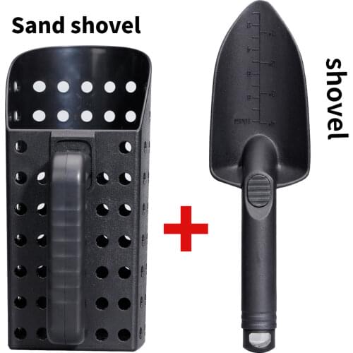 Metal detector sand shovel with small shovel Portable underground metal detector sand shovel treasure hunting Digging Tool Acces