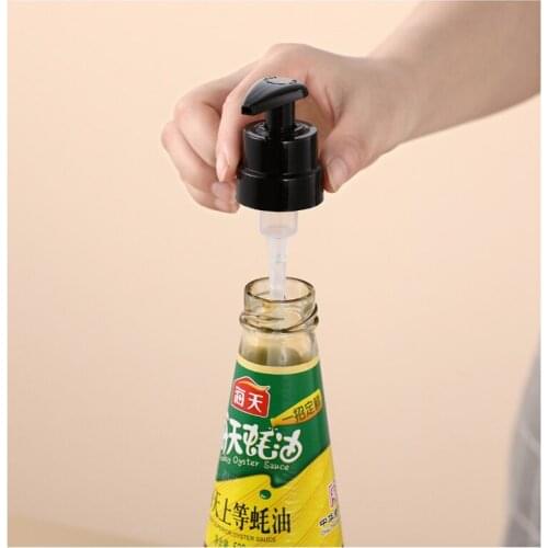 Press Type Pump Head Fuel Consumption Squeezer Kitchen Multi-Purpose Squeezer Oyster Sauce Bottle Press Nozzle Kitchen Tools