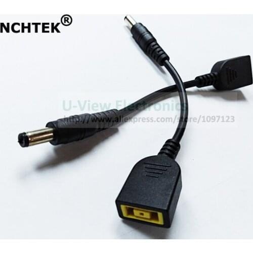 NCHTEK DC 5.5x2.1MM Male To Square Female Connector Cable For Lenovo IdeaPad Connector Charger Adapter/Free DHL Shipping/100PCS