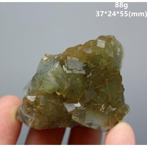 New mineral! 100% Natural cube yellow fluorite Cluster mineral specimens Stones and crystals quartz Healing crystal