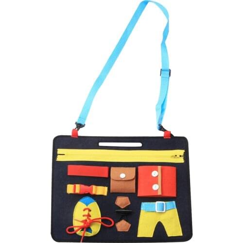 Educational Montessori Button/Buckle/Zip/Lace Basic Life Skills Learning Toy