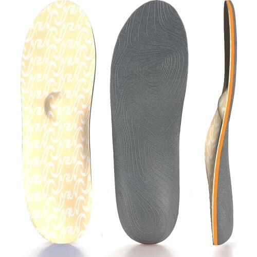 Yellow Printing Orthotic EVA Targeted Cushioning and Arch Support Inserted Insole Comfort Insoles for Heel, Arch,Ball of Foot