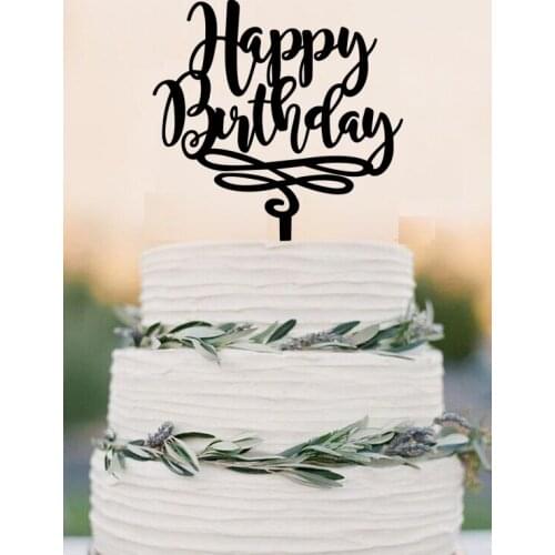 Happy Birthday Cake Topper, Birthday Cake Topper, Personalized Custom Cake Topper, Celebration , Glitter Cake Topper