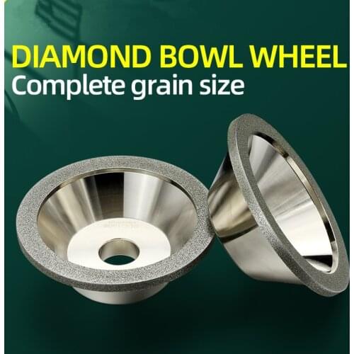 Alloy Grinding Wheel of Universal Grinder 100mm Diamond Bowl-type Alloy CBN Tools Abrasive Grinder Sharpen Tungsten Carbide Tip