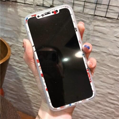Lovely Cartoon Pattern 9H Tempered Glass For iPhone XS Max X XR Full Cover Screen Protector For iPhone 11 Pro Max Glass Film