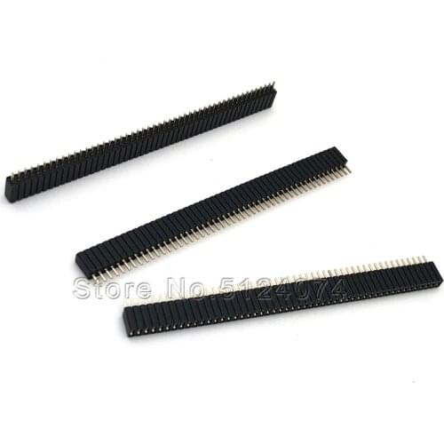 10pcs/lot Single row 50pin female pin spacing 1.27mm row pin socket female seat 1*50P straight needle Female Header connector