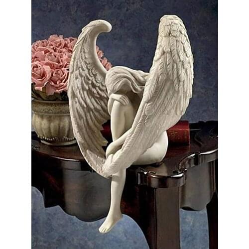 2021 Crying Angel Figures Statue Home Decoration Ornament Angel Sculpture Creative Sculpture Decoration Angel Statue Decoration
