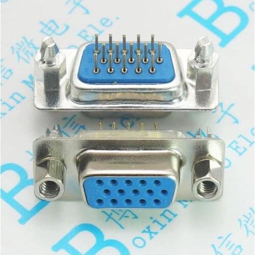 5Pcs/Lot Dp15/Vga A Harpoon With Fixed Foot With Riveting Screws / Harpoon Dp15 Female Head Three Row 15 Pin