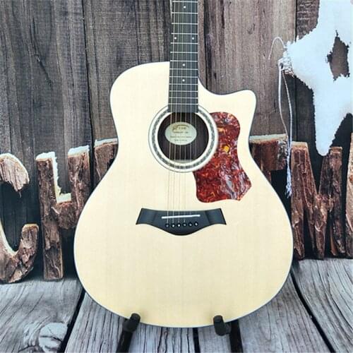 41 Inch Acoustic Guitar Picea Asperata Solid 6 String Folk Rosewood High Quality Guitar Concert Musical Instrument Gift AGT265