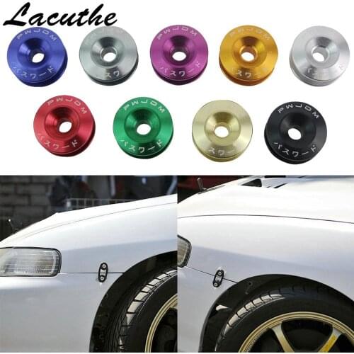 Car Quick Release Fasteners Ideal For Front Bumpers Rear Bumpers Surrounds Reinforcement Ring With JDM Logo