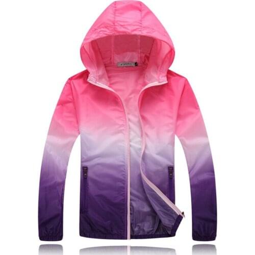 Quick Dry Outdoor Camping Jackets Summer Windbreaker Waterproof Windproof Sun-protection Thin Hiking Hooded Jacket
