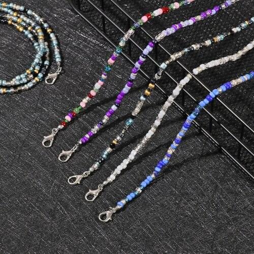 Fashion Acrylic Beaded Chain Phone Lanyards Face Mask Anti-Lost chain Eyeglasses Strap Cord Holder Neck Anti-Slide Accessories