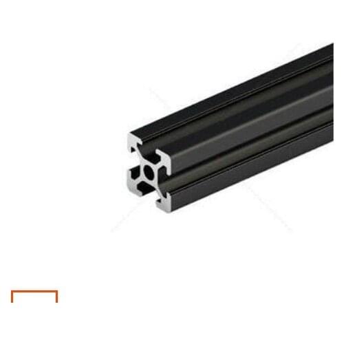 250mm Length Black Anodized 2020 T-Slot Aluminum Profiles Extrusion Frame For CNC