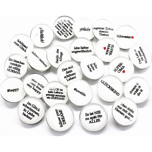 Hot selling Mixs 20pcs l love Snaps Buttons 18mm Glass Snaps Charms Fit Ginger Snaps Bracelets&Bangles Jewelry