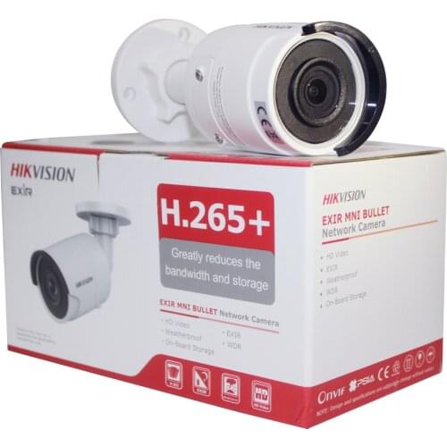 Hikvision 6MP IP camera Fixed Bullet Network Camera Surveillance Camera DS-2CD2063G0-I IR P2P Security CCTV