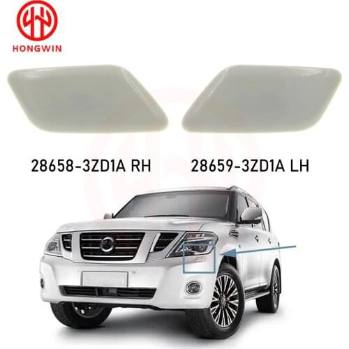 Car Headlight Headlamp Washer Nozzle Cover Cleaning Cap For NNissan Patrol 2013- 28658-3ZD1A 28659-3ZD1A 286583ZD1A 286593ZD1A