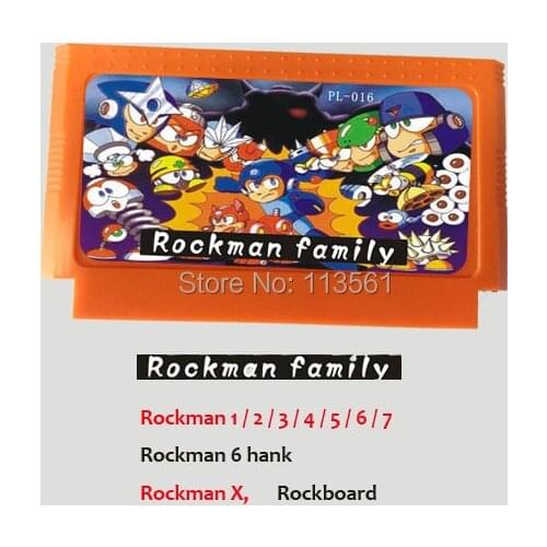 Best selling 8 bit game cartridge rare game cart hot gifts for children - Rockman family